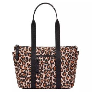 New Kate Spade Camden Spotted Leopard Medium Tote Brown Multi